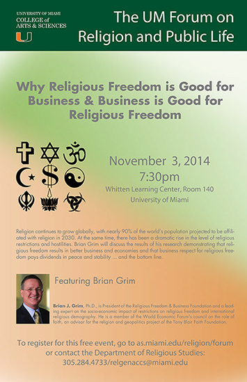 Why Religious Freedom is Good for Business Business is Good for Religious Freedom