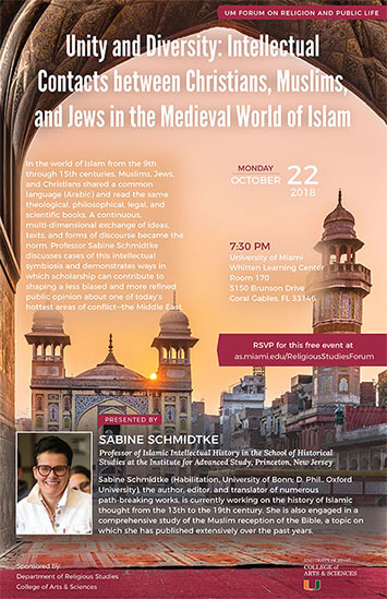 Unity and Diversity:  Intellectual Contacts between Christians, Muslims, and Jews in the Medieval World of Islam
