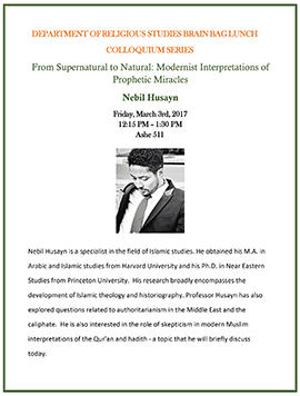 Nebil Husayn Brain Bag Flyer